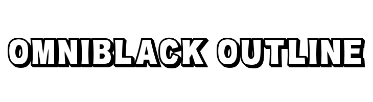 OMNIBLACK Outline Polices