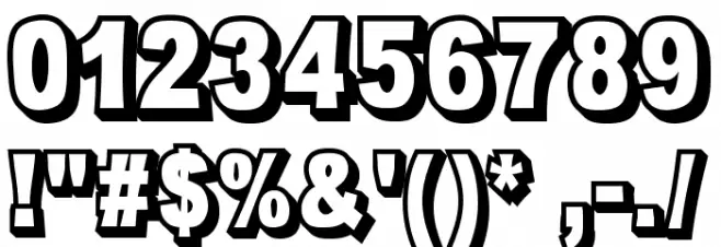 OMNIBLACK Outline Polices AUTRES CHARS