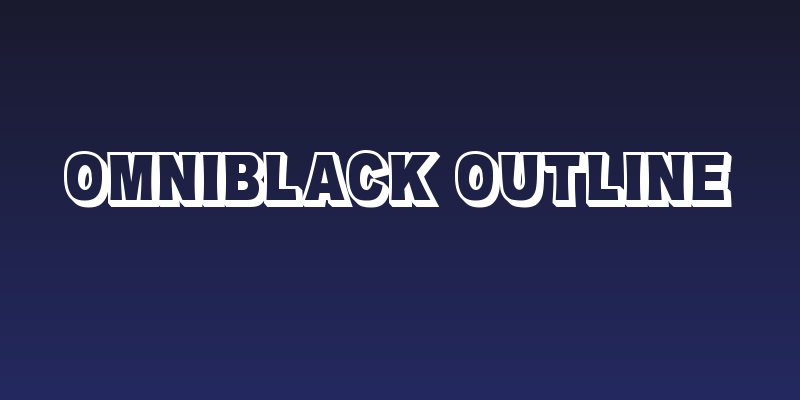 OMNIBLACK Outline Social Header