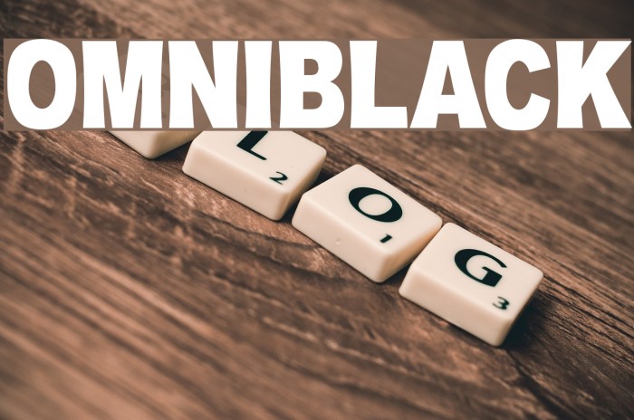 OMNIBLACK Font examples