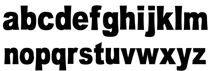 OMNIBLACK Font LOWERCASE
