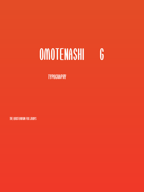 OMOTENASHI__G Poster