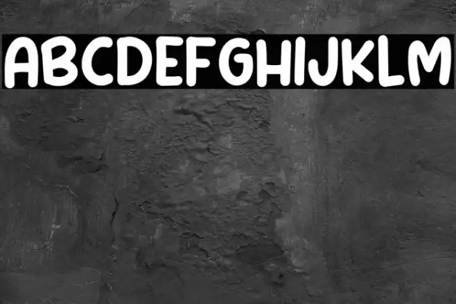 Om Botak Font examples