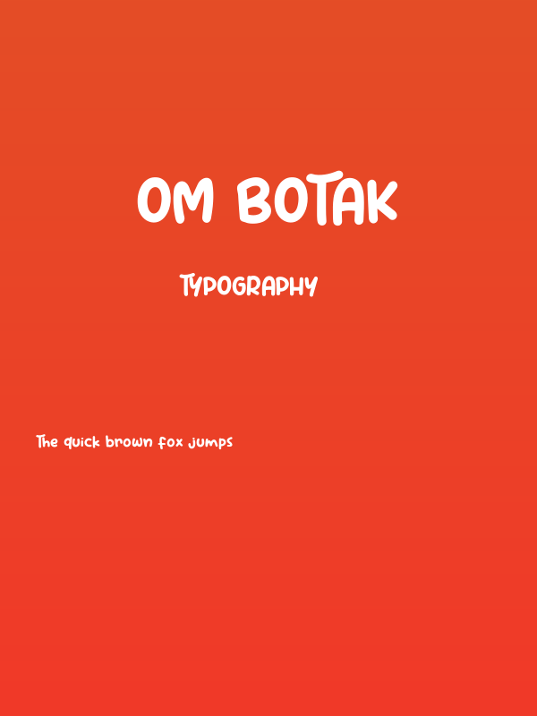 Om Botak Poster