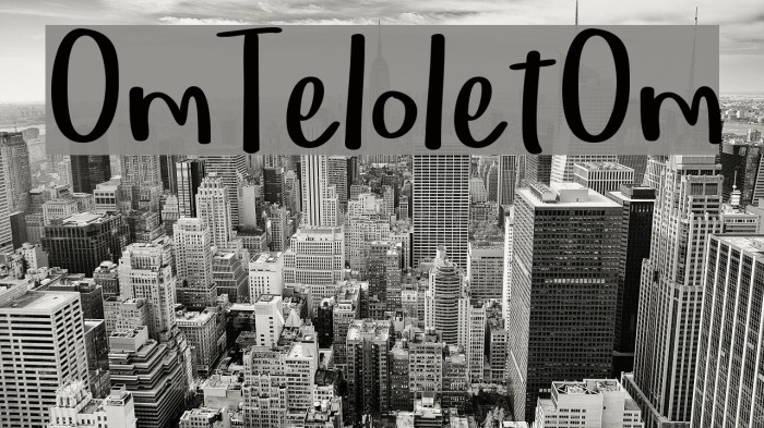 OmTeloletOm Font examples