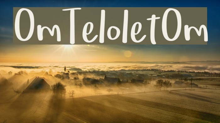 OmTeloletOm Font examples