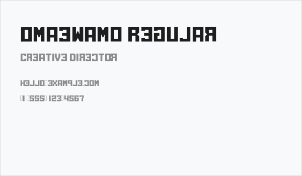 Omaewamo Regular Business Card