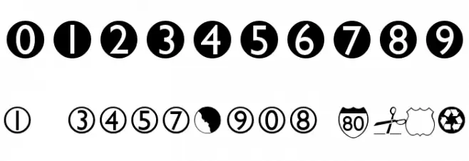 OmahaDings Font OTHER CHARS