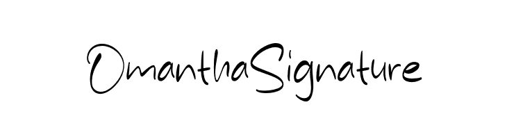 Omantha Signature  Frei Schriftart Herunterladen
