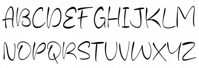 Omantha Signature フォント 大文字