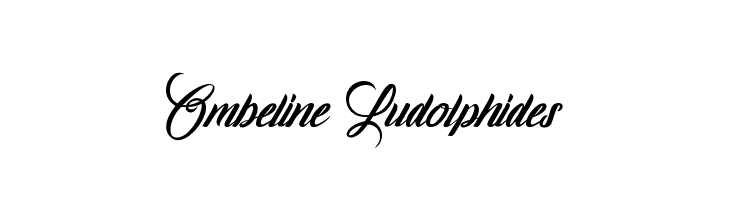 Ombeline Ludolphides  Frei Schriftart Herunterladen