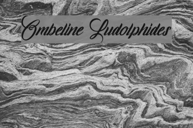 Ombeline Ludolphides Font examples