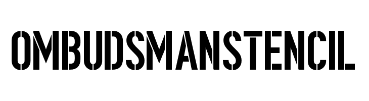 OmbudsmanStencil  フリーフォントのダウンロード