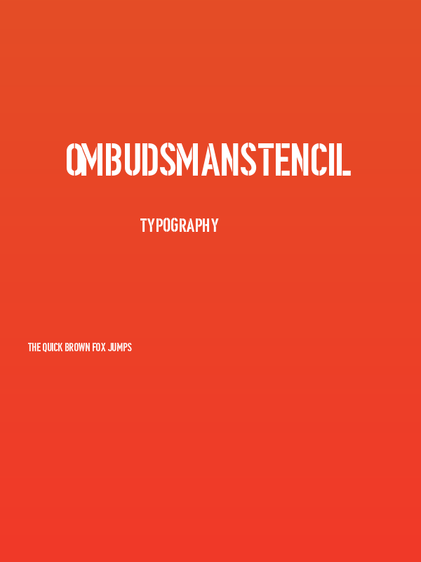 OmbudsmanStencil Poster