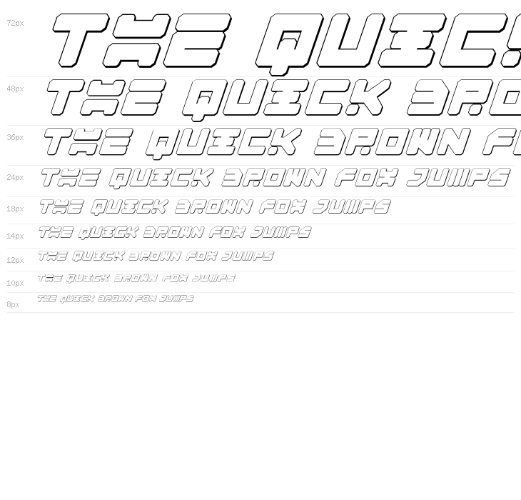 Omega-3 3D Italic Waterfall