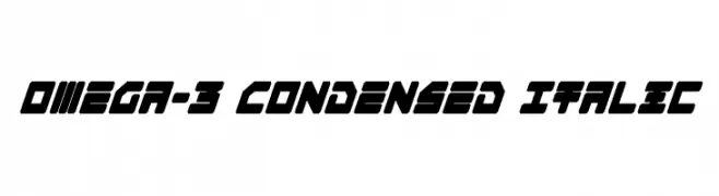 Omega-3 Condensed Italic 