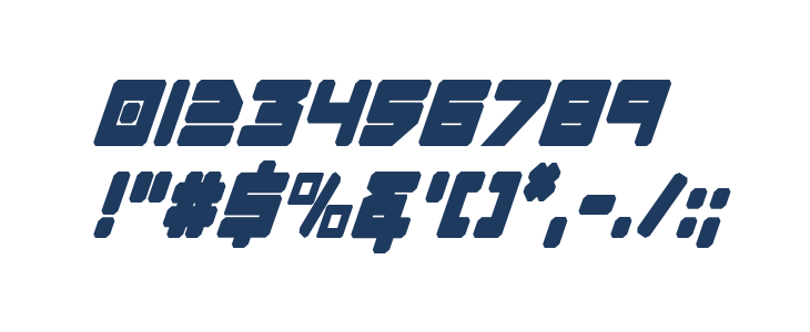 Omega-3 Condensed Italic Other Characters