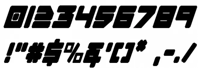 Omega-3 Condensed Italic Font OTHER CHARS