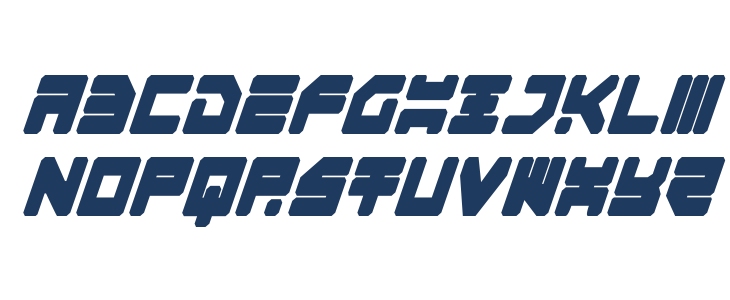 Omega-3 Condensed Italic Lowercase