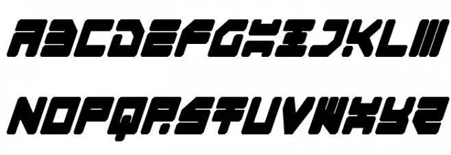 Omega-3 Condensed Italic Font LOWERCASE