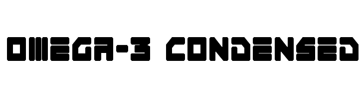 Omega-3 Condensed Font