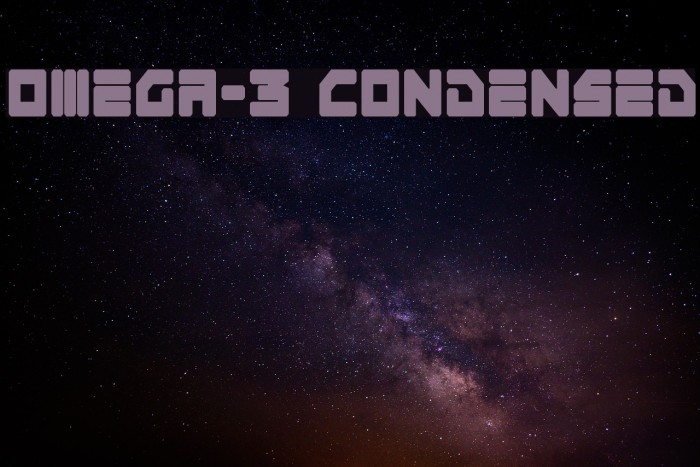 Omega-3 Condensed Font examples