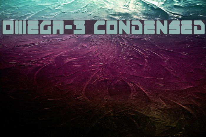Omega-3 Condensed Font examples