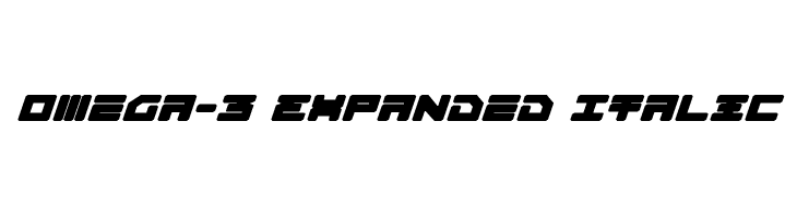 Omega-3 Expanded Italic  フリーフォントのダウンロード