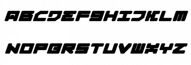 Omega-3 Expanded Italic Шрифта ВЕРХНИЙ