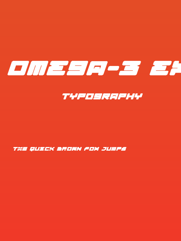 Omega-3 Expanded Italic Poster
