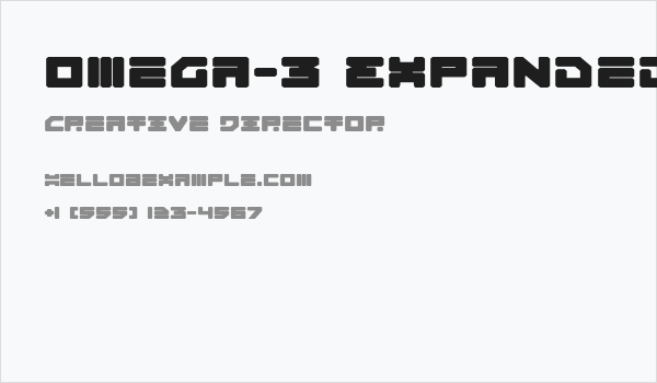 Omega-3 Expanded Business Card