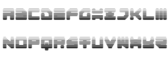 Omega-3 Gradient Font LOWERCASE