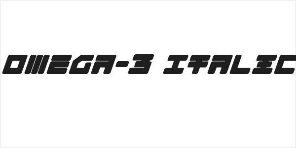 Omega-3 Italic Logo
