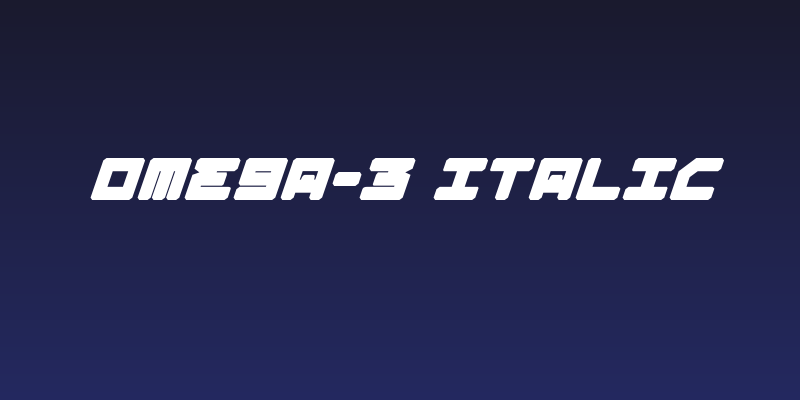 Omega-3 Italic Social Header