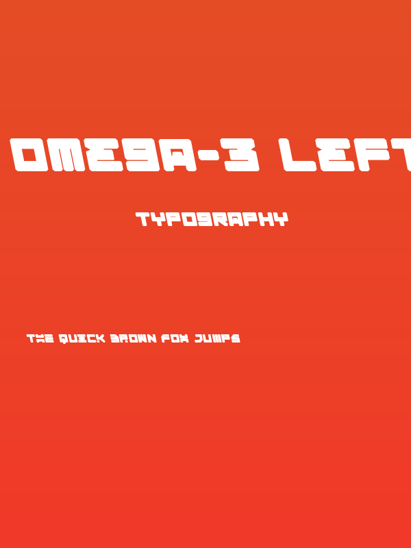 Omega-3 Leftalic Poster