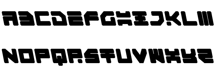 Omega-3 Leftalic Font LOWERCASE