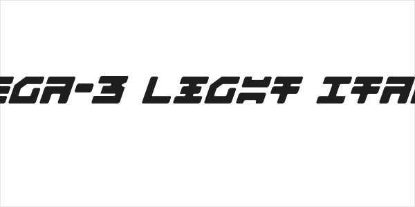 Omega-3 Light Italic Logo