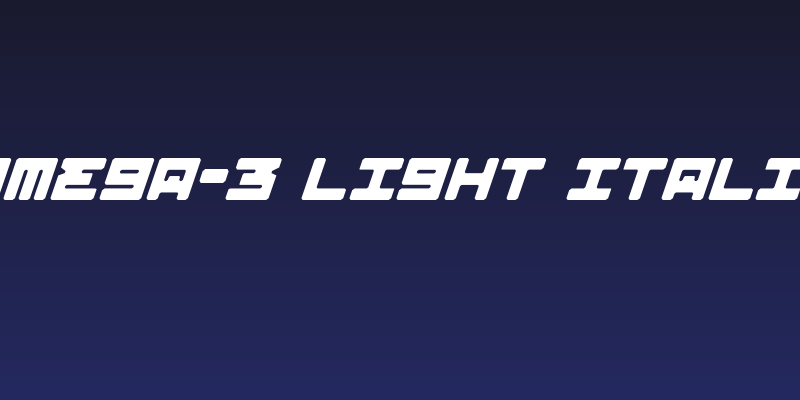 Omega-3 Light Italic Social Header