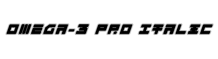Omega-3 Pro Italic  font caratteri gratis
