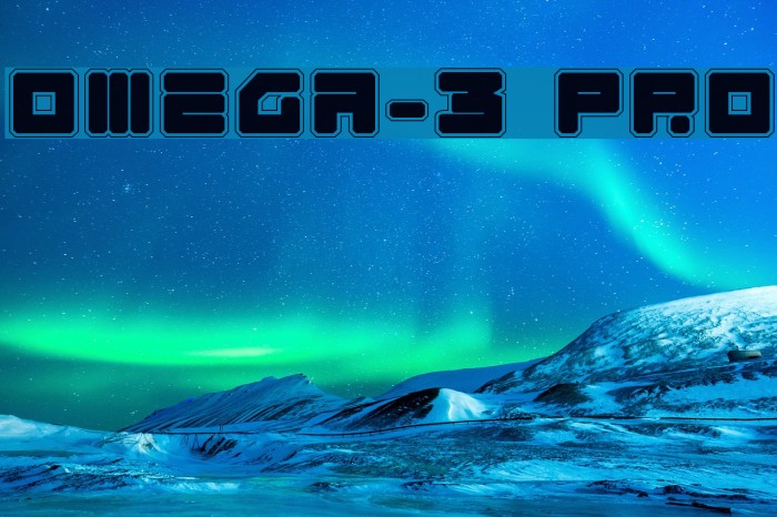 Omega-3 Pro Font examples
