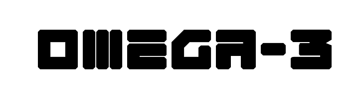 Omega-3  Free Fonts Download