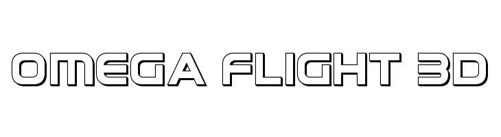Omega Flight 3D  Free Fonts Download