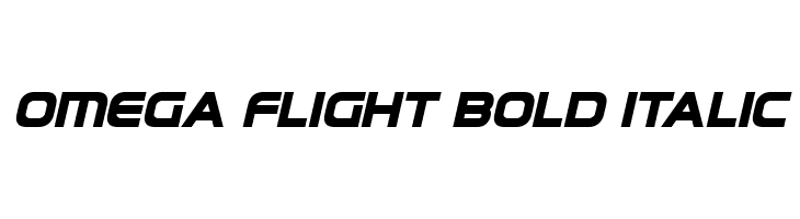 Omega Flight Bold Italic  لخطوط تنزيل