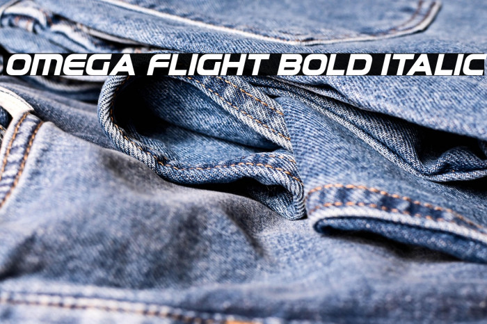Omega Flight Bold Italic Example 3