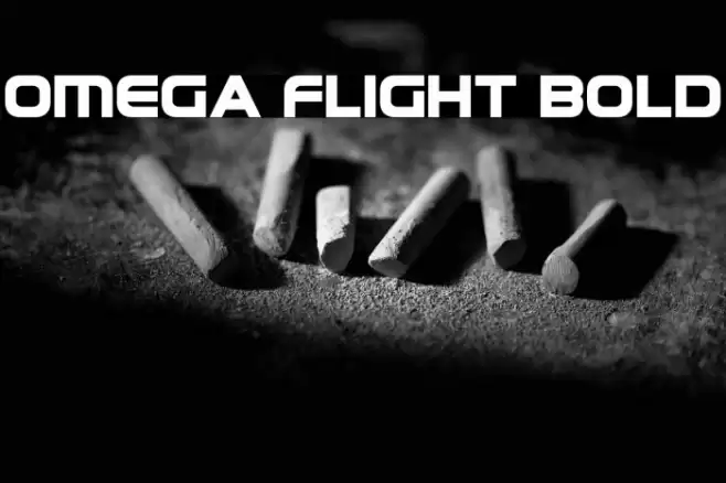 Omega Flight Bold Font examples
