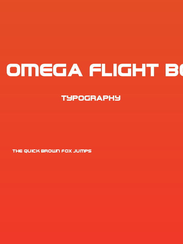 Omega Flight Bold Poster