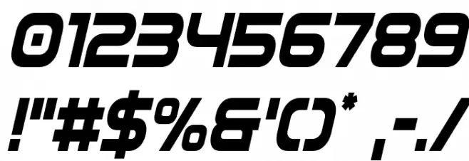 Omega Flight Condensed Italic Font OTHER CHARS