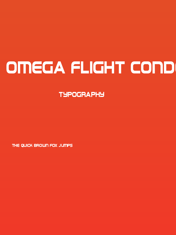 Omega Flight Condensed Poster