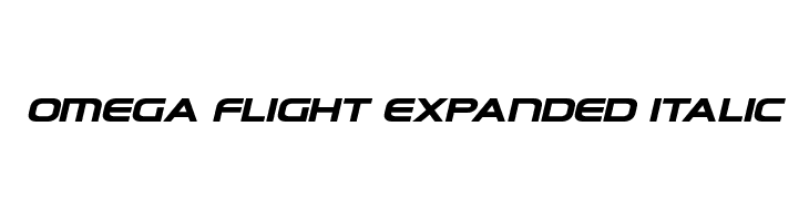 Omega Flight Expanded Italic  免费字体下载