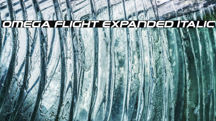 Omega Flight Expanded Italic Example 3